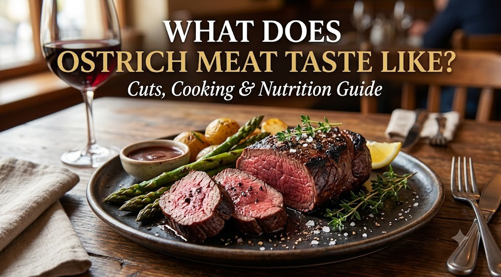 what does ostrich meat taste like