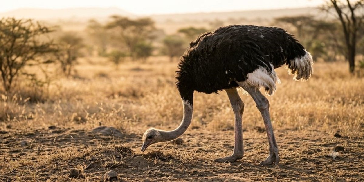 do ostriches really bury their heads in the sand