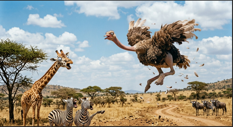 can ostriches fly