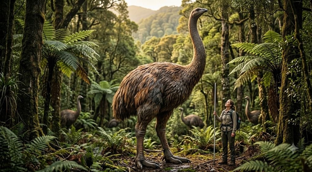 giant moa tallest extinct bird