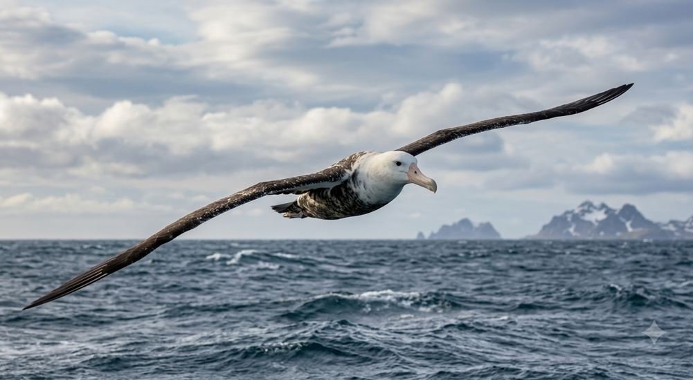 The wandering albatross (Diomedea exulans) holds the record for the largest wingspan of any living bird in the world