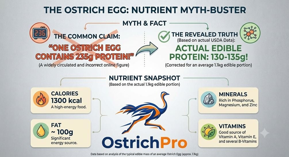 is ostrich egg good to eat? See the details of nutrients