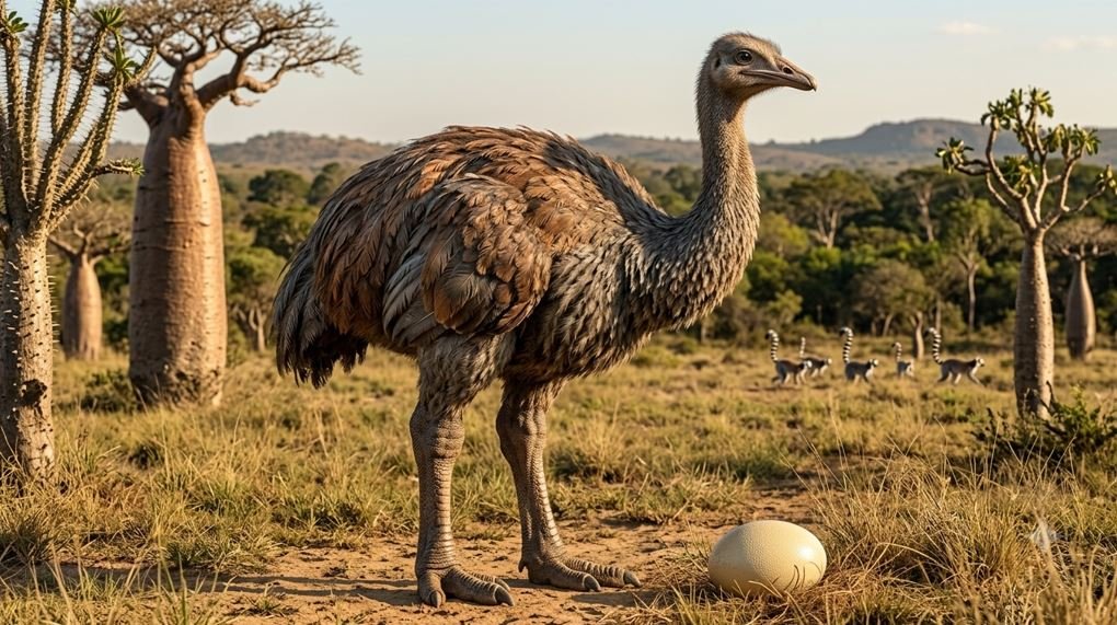 vorombe titan largest bird ever illustration