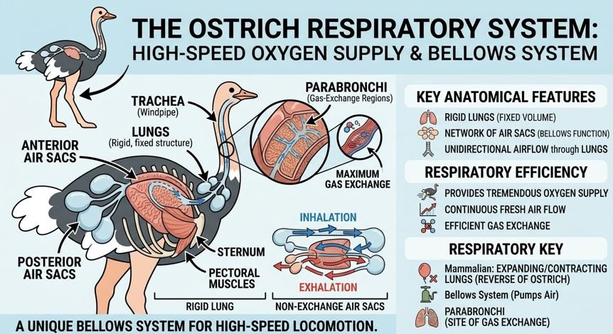 Ostrich respiratory system