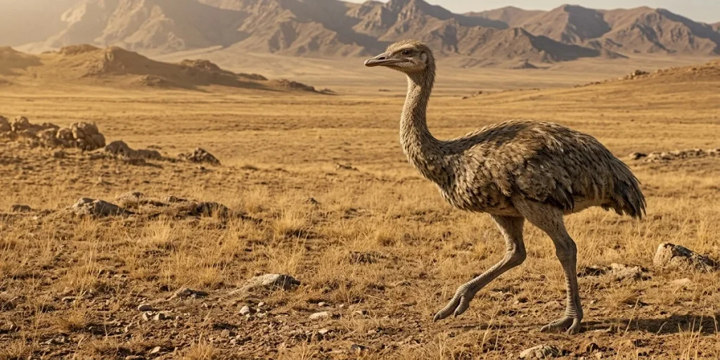 Ancient two-toed ostrich relative from Central Asia