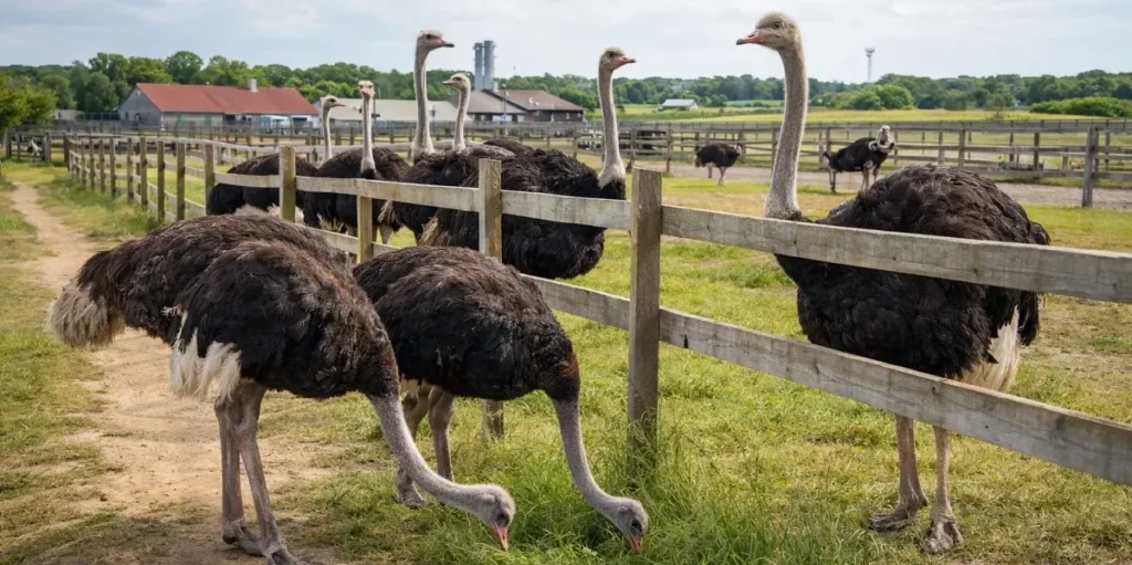 Modern Ostrich Farm
